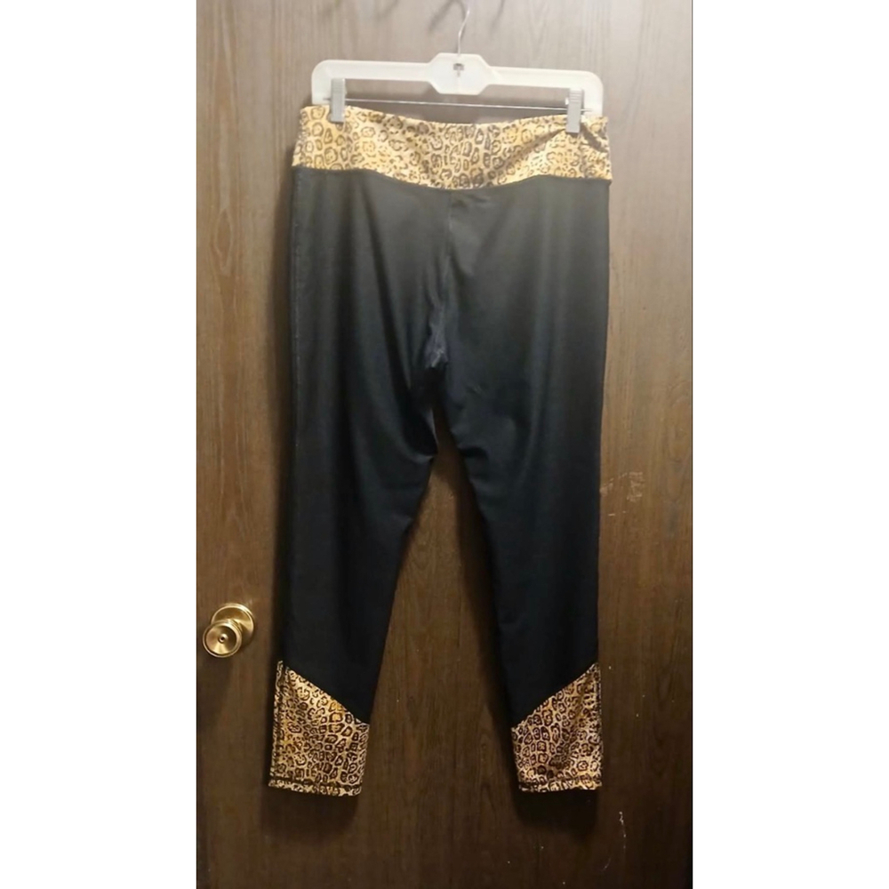 NYL Women's Leopard Print Activewear Leggings - Size XL - JC 279 - Picture 6 of 8